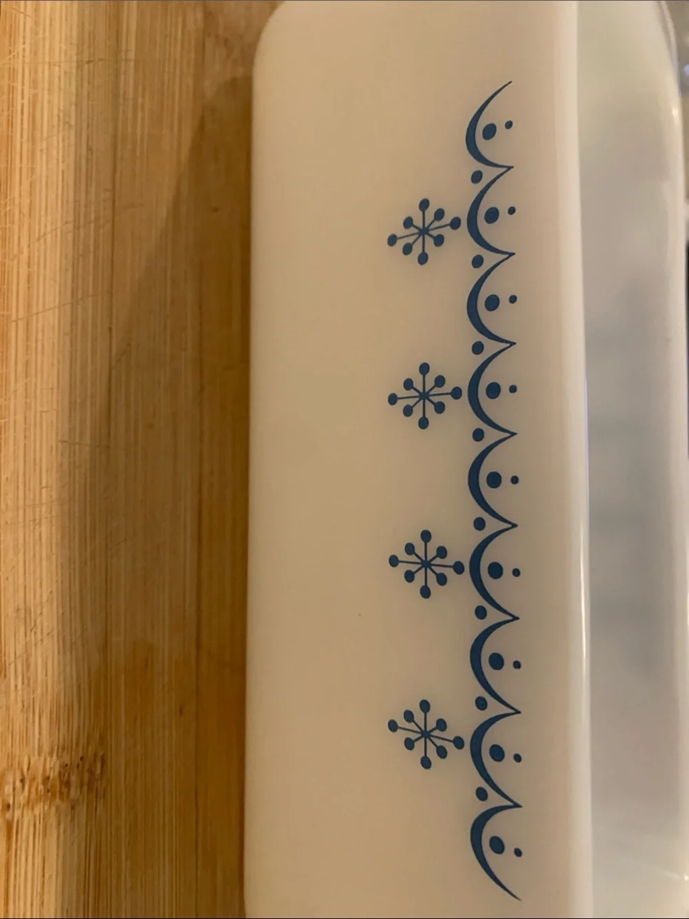 Pyrex Snowflake  Loaf Pan Vintage